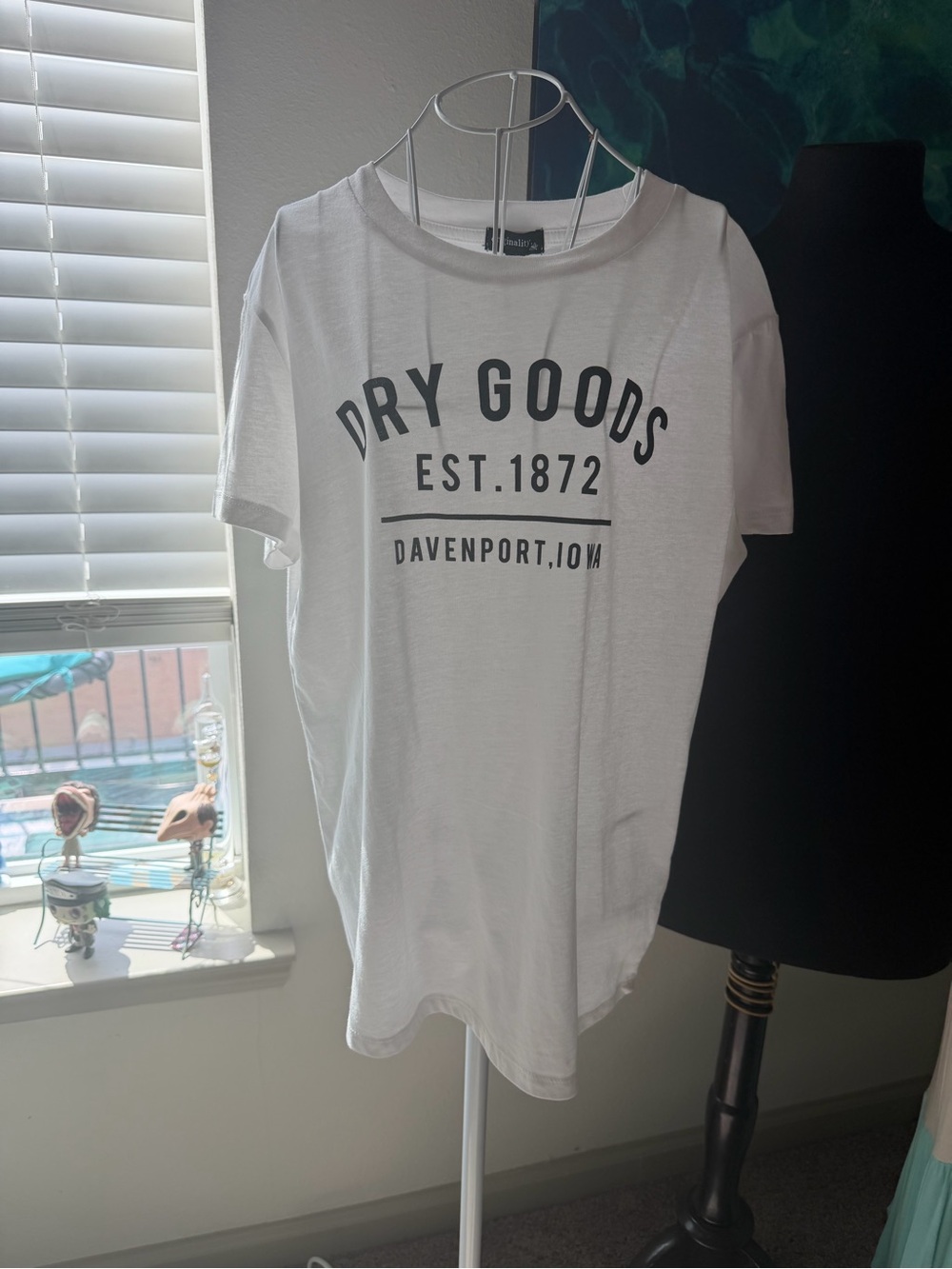 NBW! White 'Dry Goods' Short Sleeve Tee - Casual Graphic Kids Shirt